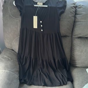 Black babydoll dress